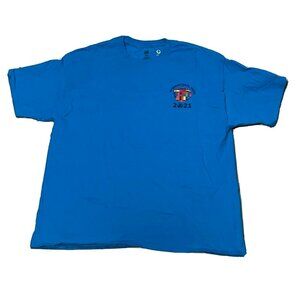 International Week 2021 shirt mens XL short sleeve Hanes Custom Ink blue